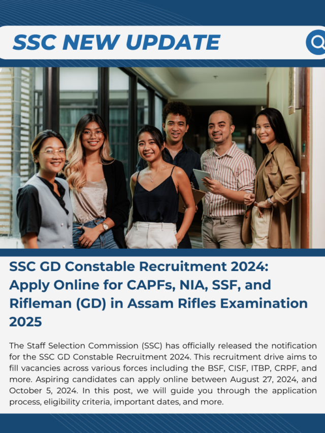 SSC GD Constable Online Form 2024
